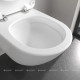 Унитаз подвесной Villeroy & Boch Antao 370x560 мм CeramicPlus Альпийский белый 4674T0R1