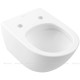 Унитаз подвесной Villeroy & Boch Antao 370x560 мм CeramicPlus Альпийский белый 4674T0R1