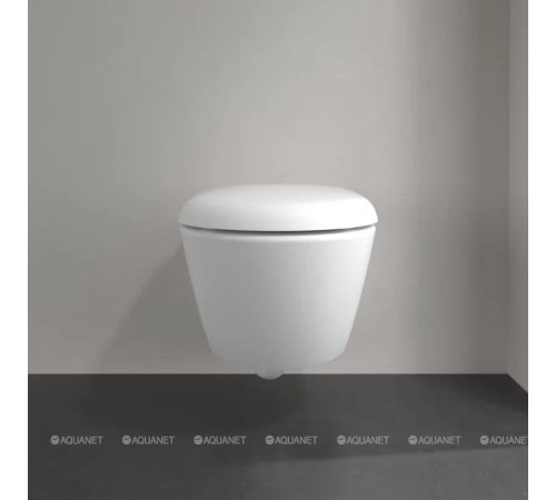 Унитаз подвесной Villeroy & Boch Antao 370x560 мм CeramicPlus Альпийский белый 4674T0R1