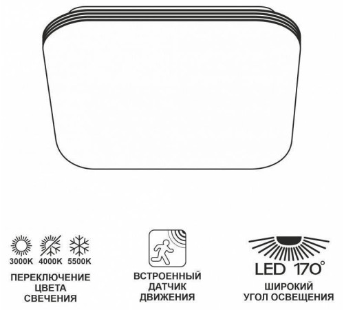 Накладной светильник Citilux Симпла CL714K24SV