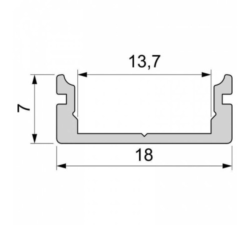 Профиль накладной Deko-Light AU-01-12 970040