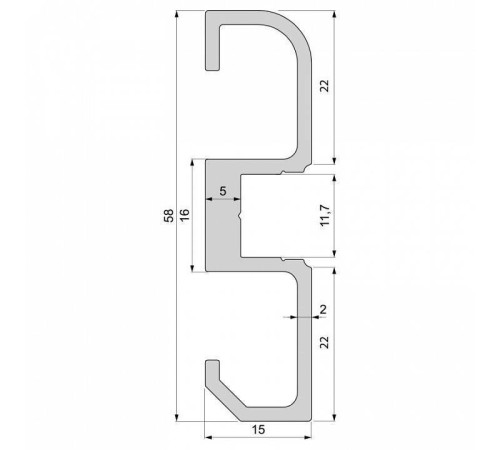 Профиль накладной Deko-Light AM-02-10 970600