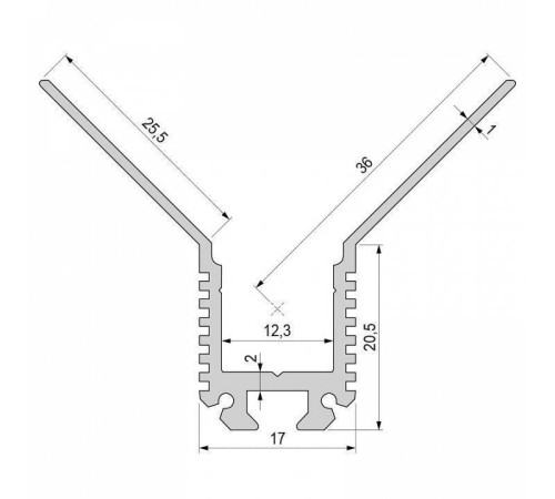 Профиль накладной Deko-Light EV-03-10 975460