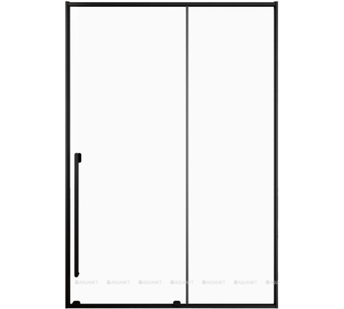 Душевая дверь раздвижная Allen Brau FANTASY 2.0 1400 мм стекло прозрачное черный матовый 3.11008.31