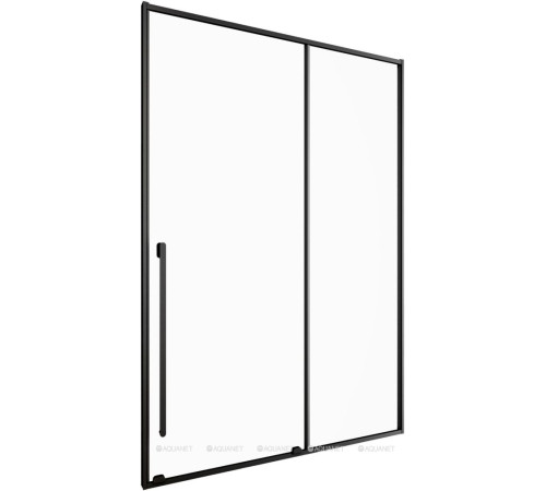 Душевая дверь раздвижная Allen Brau FANTASY 2.0 1400 мм стекло прозрачное черный матовый 3.11008.31