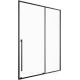 Душевая дверь раздвижная Allen Brau FANTASY 2.0 1400 мм стекло прозрачное черный матовый 3.11008.31