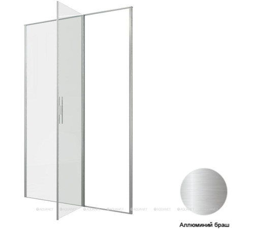 Душевая дверь Allen Brau Priority 1400 мм стекло Optiwhite брашированный алюминий 3.31035.BA