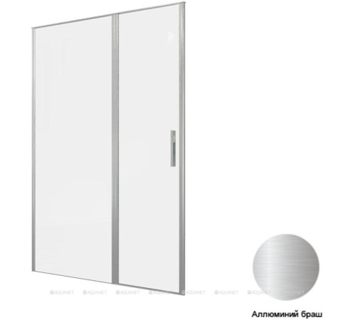 Душевая дверь Allen Brau Priority 1400 мм стекло Optiwhite брашированный алюминий 3.31035.BA