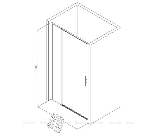 Душевая дверь Allen Brau Priority 1600 мм стекло Optiwhite хром 3.31037.00