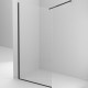 Душевая перегородка BelBagno Kraft 700x1950 мм черный матовый KRAFT-L-1-70-C-NERO