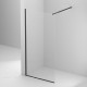Душевая перегородка BelBagno Kraft 700x1950 мм черный матовый KRAFT-L-1-70-C-NERO