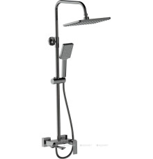 Душевая система Haiba HB24639-3 с изливом и тропическим душем оружейная сталь HB24639-3