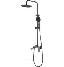 Душевая система Haiba HB24816-3 с изливом и тропическим душем пепельный HB24816-3