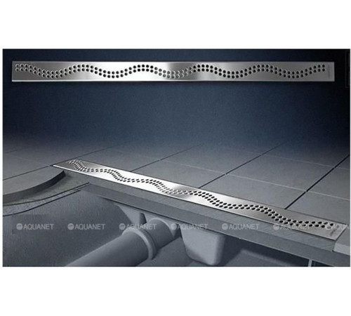 Водоотводящий желоб AlcaPlast Simple с порогами 650 мм APZ8-650M