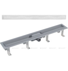 Водоотводящий желоб AlcaPlast Simple с порогами 750 мм APZ8-750M