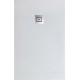 Душевой поддон BelBagno Uno 100x80 см из искусственного мрамора с сифоном TRAY-MR-UNO-AH-100/80-35-W-CR