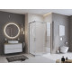 Душевой поддон BelBagno Uno 100x80 см из искусственного мрамора с сифоном TRAY-MR-UNO-AH-100/80-35-W-CR