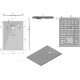 Поддон для душа Vincea 1300x900x30 мм искусственный камень белый матовый VST-4SR9013W
