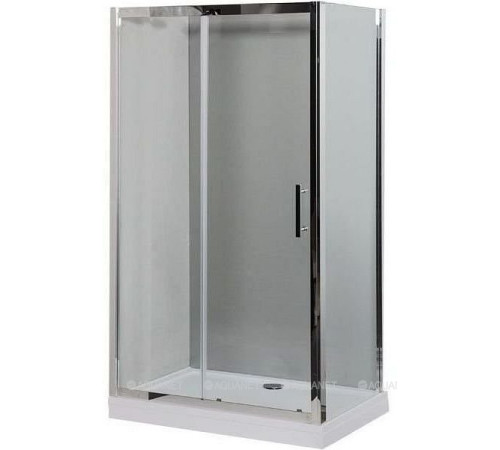 Душевое ограждение Aquanet DELTA 800х1400х2000 мм нержавеющая сталь стекло прозрачное 8 мм NPE1131