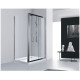 Душевое ограждение Aquanet DELTA 800х1400х2000 мм нержавеющая сталь стекло прозрачное 8 мм NPE1131
