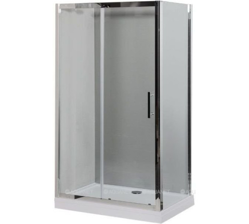 Душевое ограждение Aquanet DELTA 800х1400х2000 мм нержавеющая сталь стекло прозрачное 8 мм NPE1131