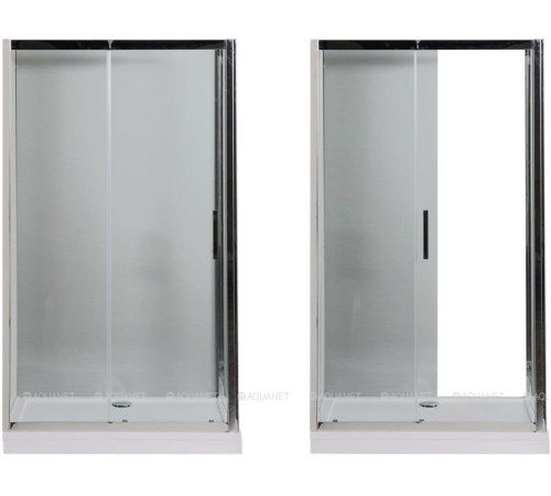 Душевое ограждение Aquanet DELTA 800х1400х2000 мм нержавеющая сталь стекло прозрачное 8 мм NPE1131