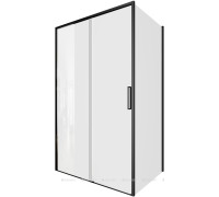 Душевое ограждение Aquanet Pleasure Evo 120x100 см дверь и стекло черный анод AE65-120x100-BT