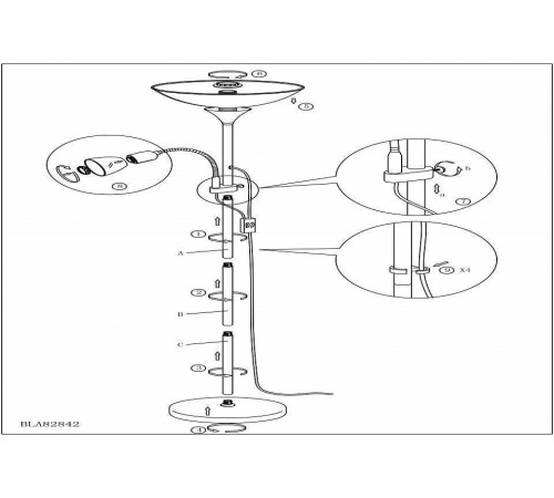 Торшер с подсветкой Eglo ПРОМО Up 2 82843