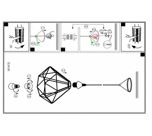 Подвесной светильник Eglo ПРОМО Tarbes 94188