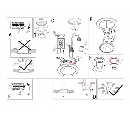 Встраиваемый светильник Eglo Peneto 94236