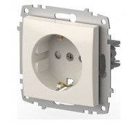 Розетка с заземлением и со шторкой, без рамки Elbi Eleсtriс Zena Vega 609-010200-243