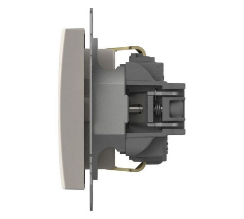 Розетка с заземлением и со шторкой, без рамки Elbi Eleсtriс Zena Vega 609-010200-243