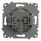 Розетка с заземлением и со шторкой, без рамки Elbi Eleсtriс Zena Vega 609-010200-243