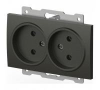 Розетка двойная без заземления, без рамки Elbi Eleсtriс Zena Vega 609-011100-908