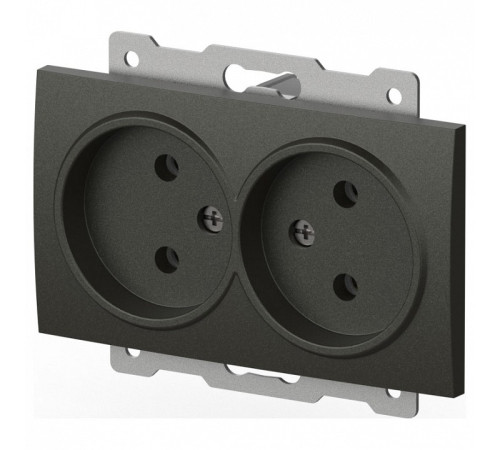 Розетка двойная без заземления, без рамки Elbi Eleсtriс Zena Vega 609-011100-908