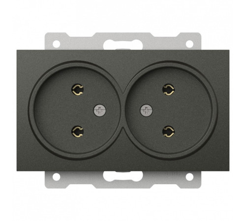 Розетка двойная без заземления, без рамки Elbi Eleсtriс Zena Vega 609-011100-908