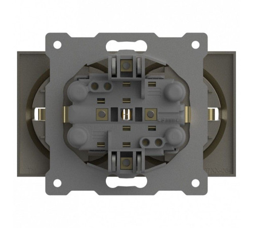 Розетка двойная с заземлением, без рамки Elbi Eleсtriс Zena Vega 609-011400-907