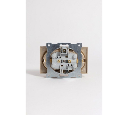 Розетка двойная с заземлением, без рамки Elbi Eleсtriс Zena Vega 609-011400-907