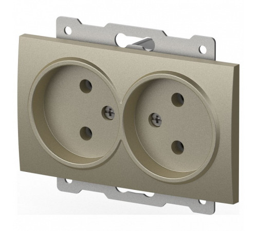 Розетка двойная без заземления, без рамки Elbi Eleсtriс Zena Vega 609-011400-908