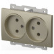 Розетка двойная без заземления, без рамки Elbi Eleсtriс Zena Vega 609-011400-908