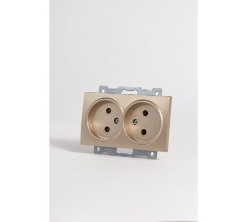 Розетка двойная без заземления, без рамки Elbi Eleсtriс Zena Vega 609-011400-908