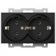 Розетка двойная с заземлением, без рамки Elbi Eleсtriс Zena Vega 609-014800-907