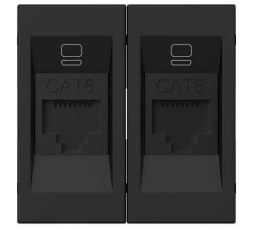 Розетка двойная Ethernet RJ-45 без рамки Elbi Eleсtriс Moda Vox 611-044832-248