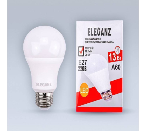 Лампа светодиодная Eleganz E27 13Вт 3000K 1372