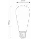 Лампа светодиодная Elektrostandard ST64 F E27 6Вт 3300K a048279