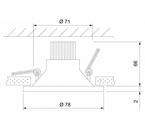 Встраиваемый светильник Elektrostandard 15266/LED a055719