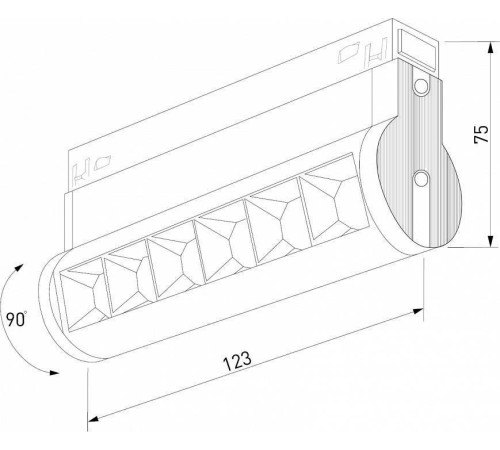 Накладной светильник Elektrostandard Slim Magnetic a062995