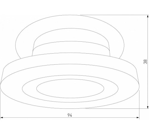 Встраиваемый светильник Elektrostandard Surf a063674