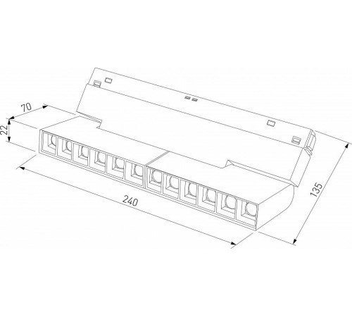 Накладной светильник Elektrostandard Slim Magnetic a066540