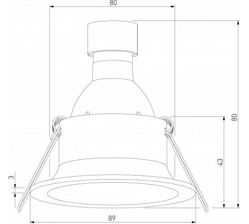 Встраиваемый светильник Elektrostandard Andi a067712
